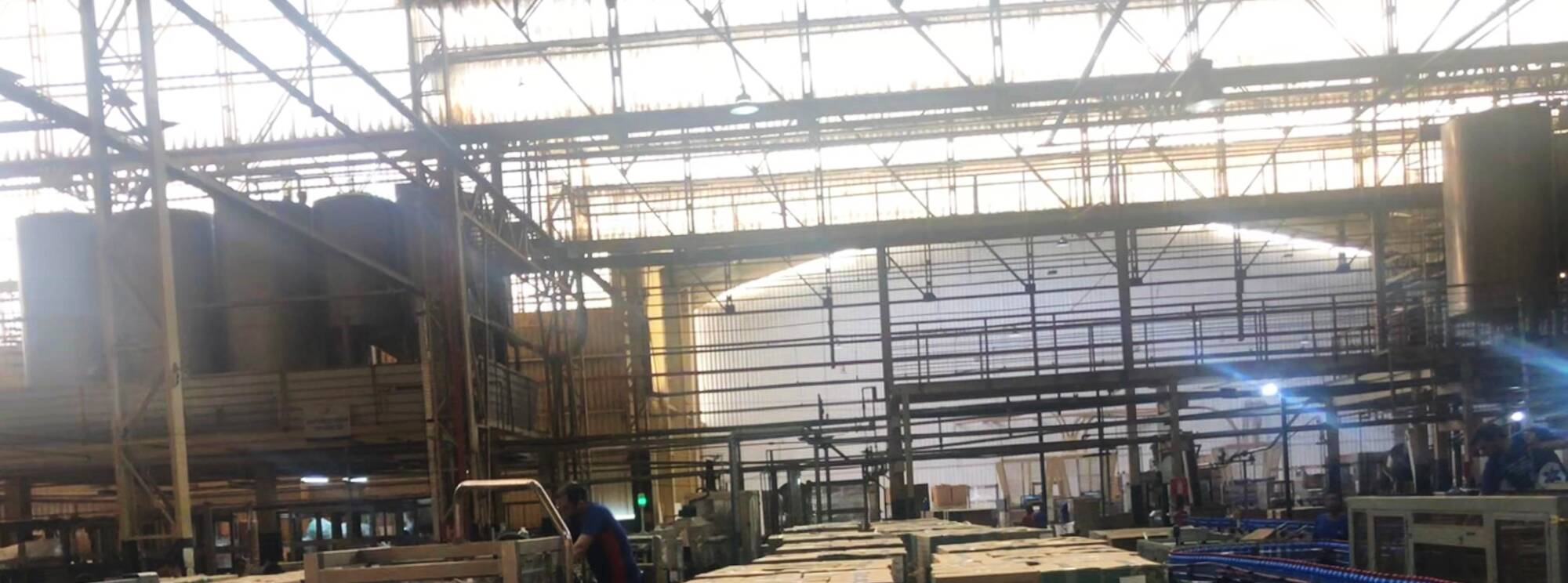 Estrutura de uma planta industrial em operação